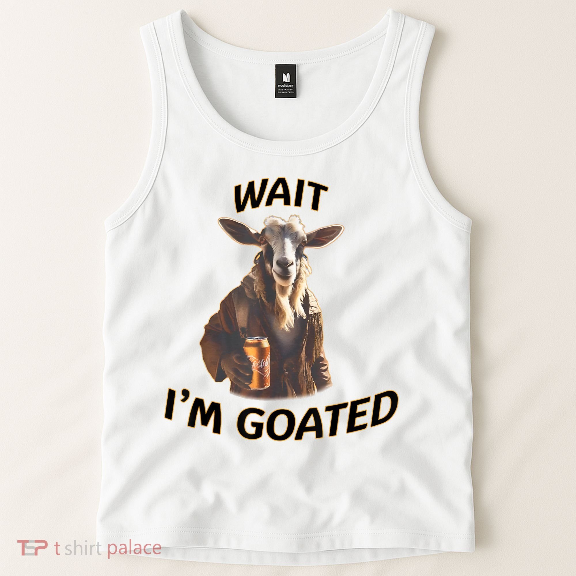 Wait I’M Goated Epic Goat Beer Funny Gift For Goated Beer Lovers Tank Top