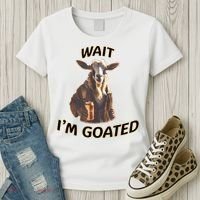 Wait I’M Goated Epic Goat Beer Funny Gift For Goated Beer Lovers Women's T-Shirt thumb 3