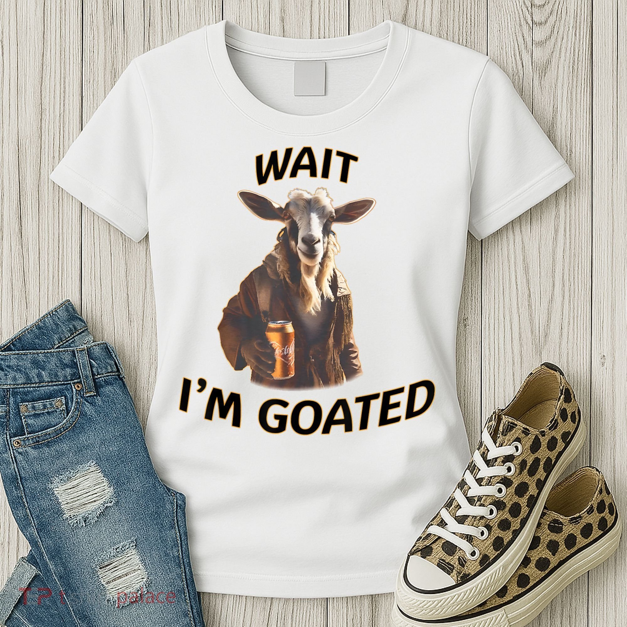 Wait I’M Goated Epic Goat Beer Funny Gift For Goated Beer Lovers Women's T-Shirt