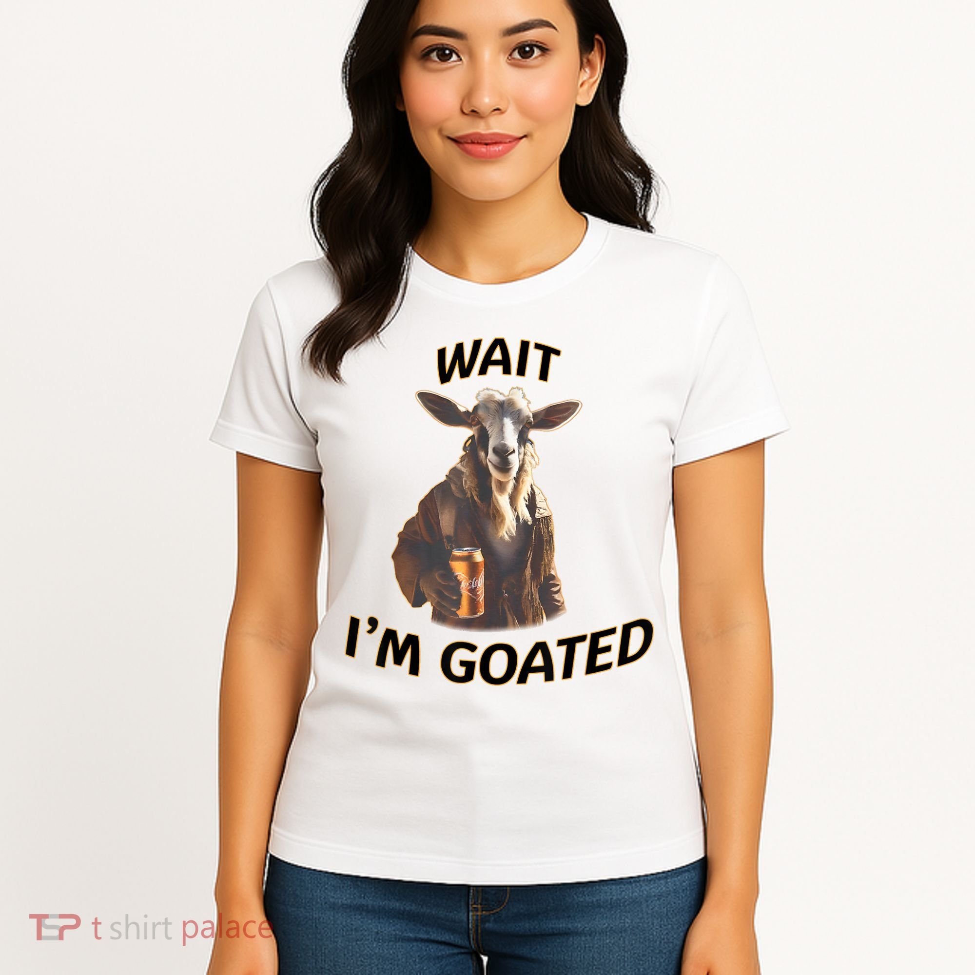 Wait I’M Goated Epic Goat Beer Funny Gift For Goated Beer Lovers Women's T-Shirt