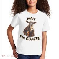 Wait I’M Goated Epic Goat Beer Funny Gift For Goated Beer Lovers Kids T-Shirt thumb 2