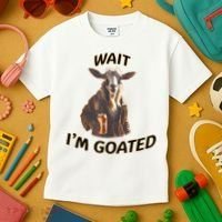 Wait I’M Goated Epic Goat Beer Funny Gift For Goated Beer Lovers Kids T-Shirt thumb 3
