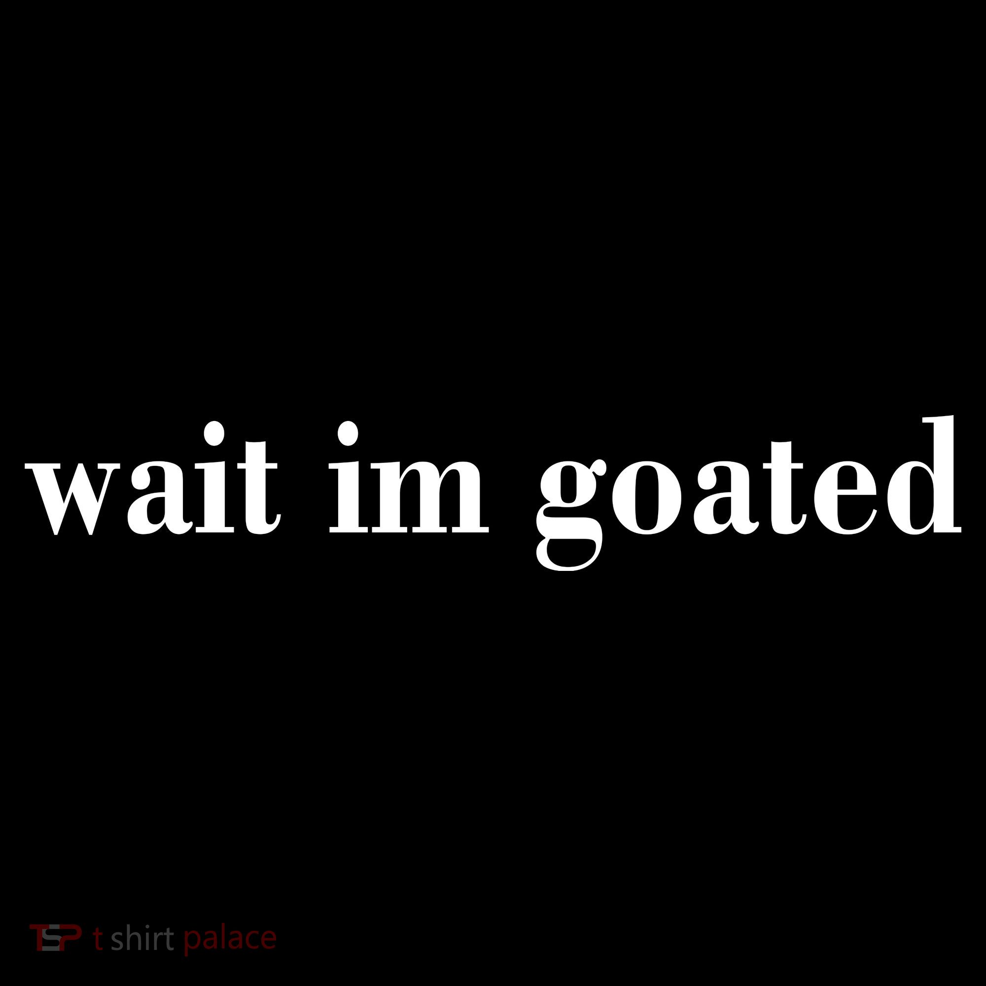 Wait Im Goated Funny Meme Toddler Hoodie