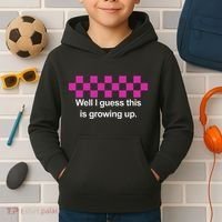 Well I Guess This Is Growing Up Kids Hoodie thumb 2
