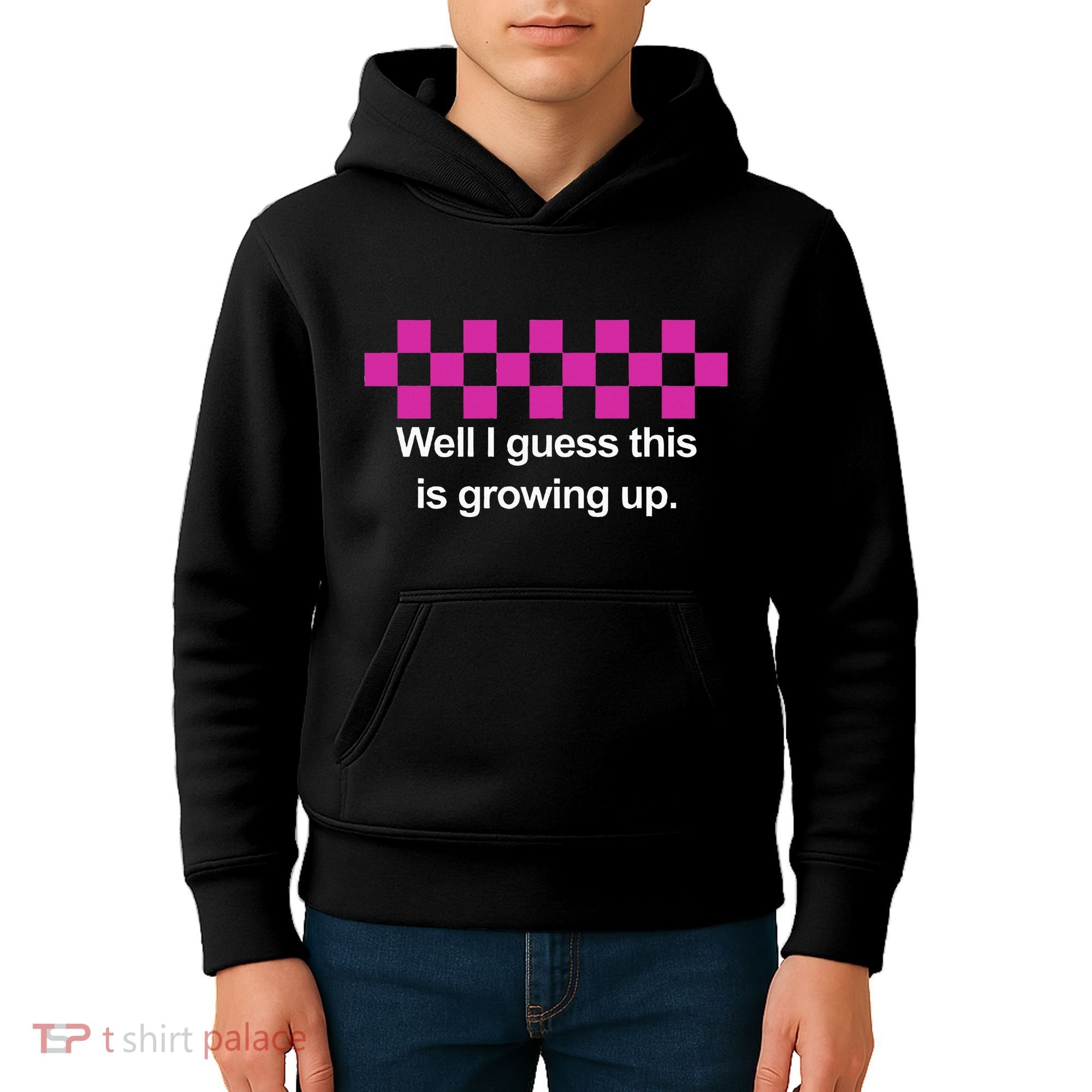 Well I Guess This Is Growing Up Kids Hoodie