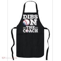 Womens Ive Got Dibs On The Coach Funny Baseball Coach Apron thumb 0