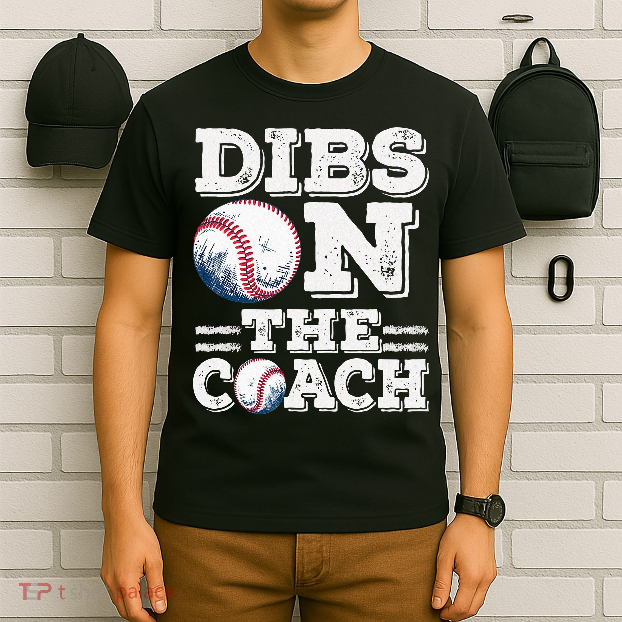 Womens Ive Got Dibs On The Coach Funny Baseball Coach T-Shirt