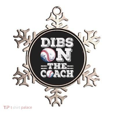 Womens Ive Got Dibs On The Coach Funny Baseball Coach Ornament