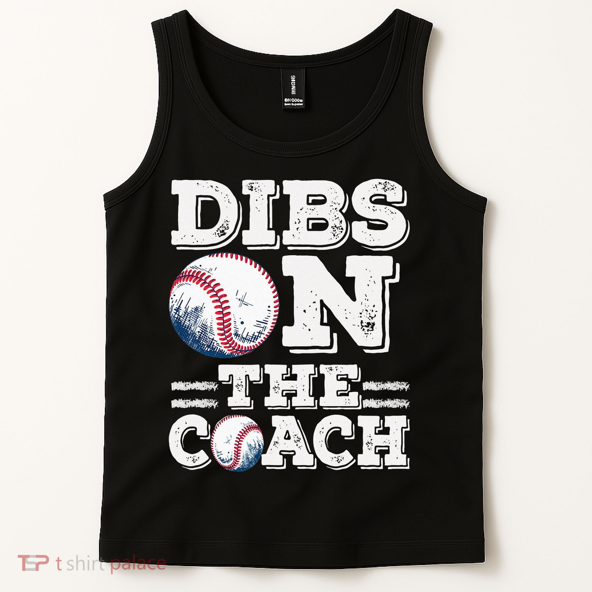 Womens Ive Got Dibs On The Coach Funny Baseball Coach Tank Top