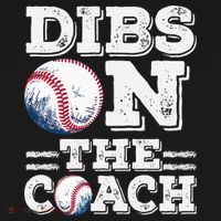 Womens Ive Got Dibs On The Coach Funny Baseball Coach Visor thumb 3