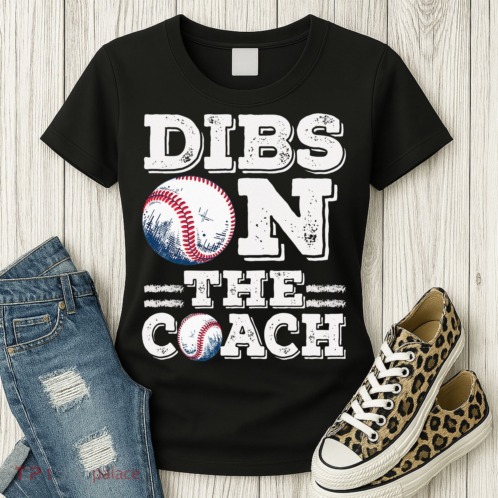 Womens Ive Got Dibs On The Coach Funny Baseball Coach Women's T-Shirt