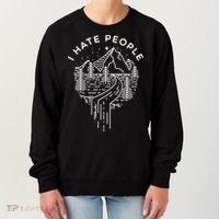 Words I Hate People Adventure Mountains Nature Women's Sweatshirt thumb 0