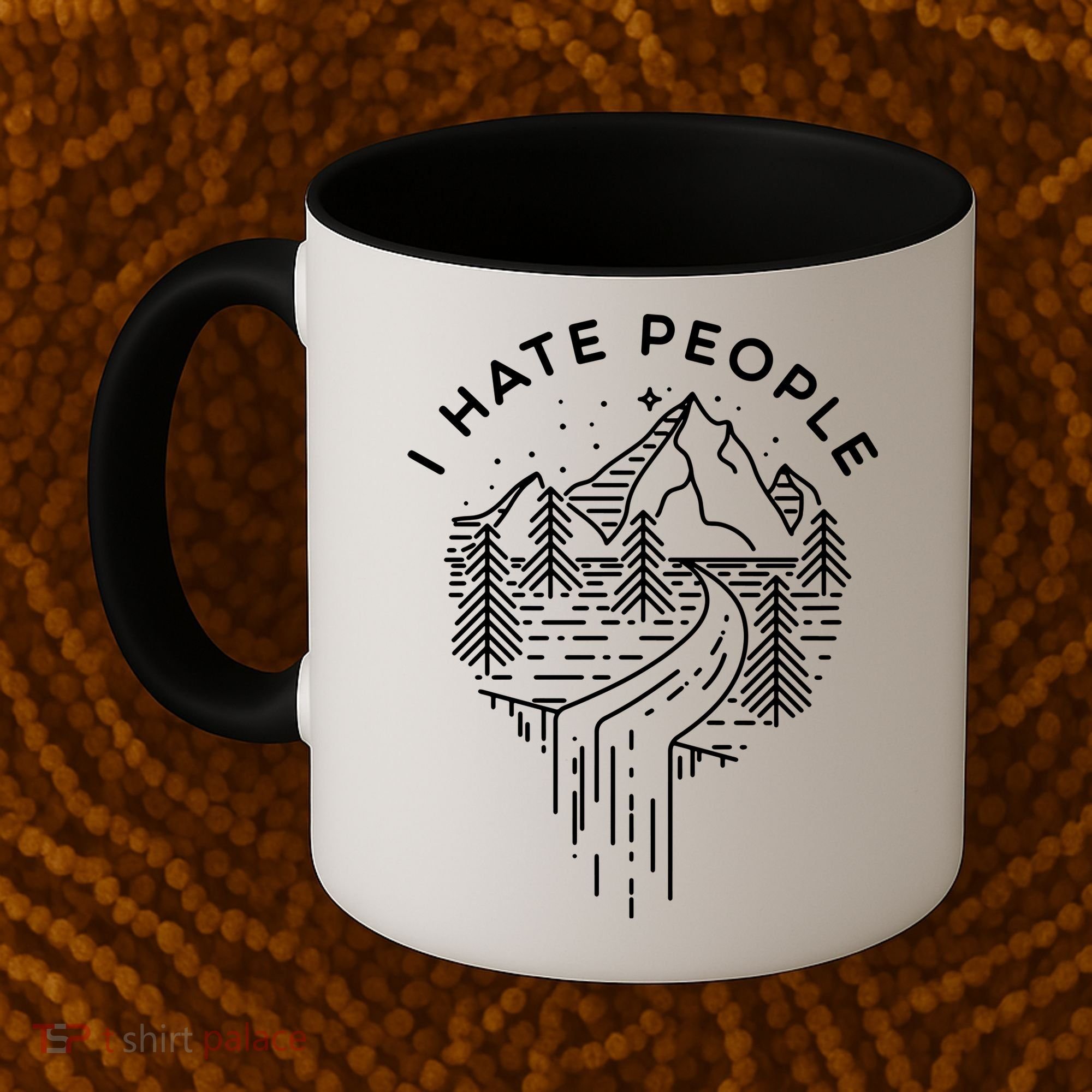 Words I Hate People Adventure Mountains Nature Coffee Mug