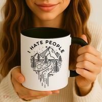 Words I Hate People Adventure Mountains Nature Coffee Mug thumb 3