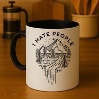 Words I Hate People Adventure Mountains Nature Coffee Mug thumb 4