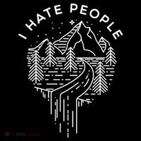 Words I Hate People Adventure Mountains Nature Women's Hoodie thumb 2