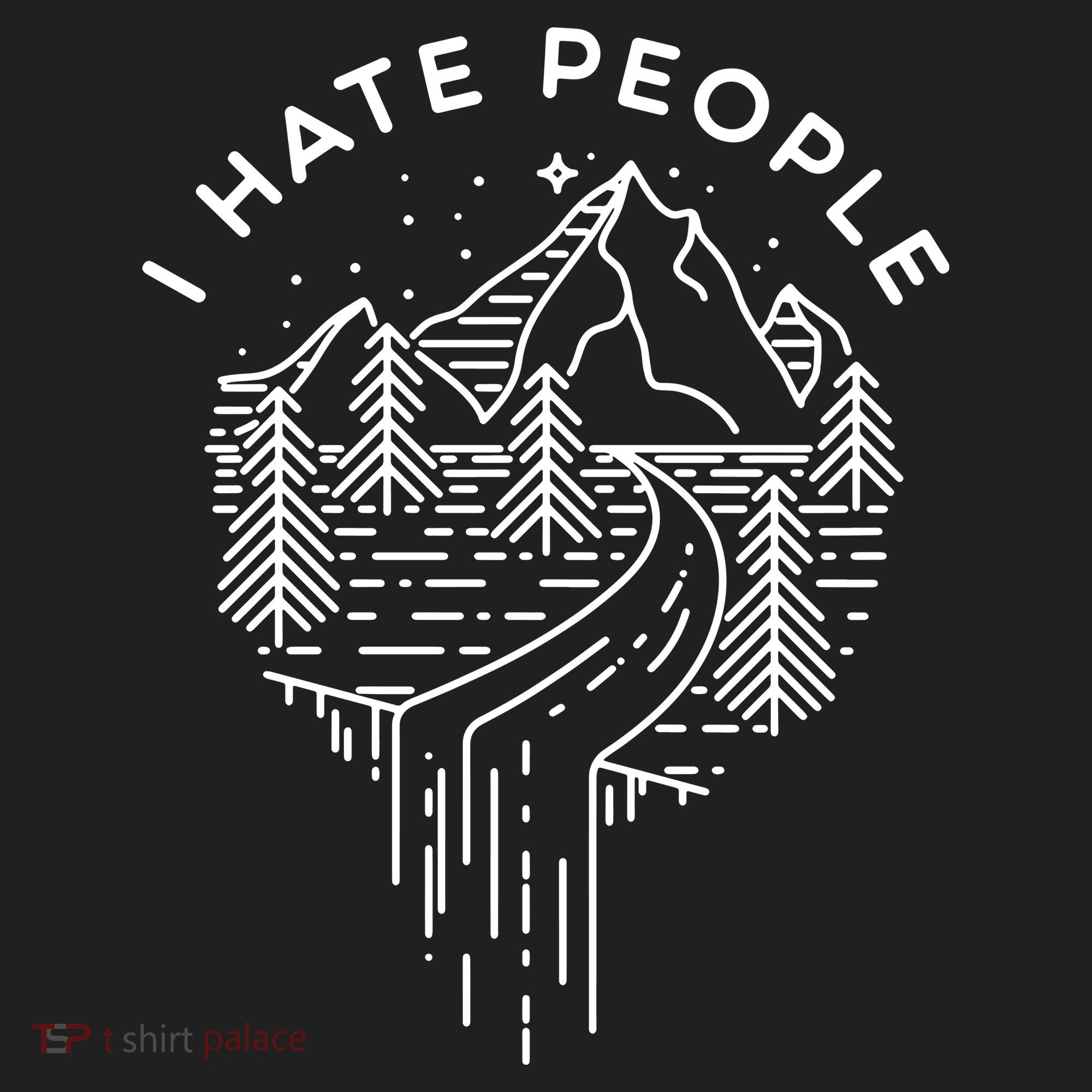 Words I Hate People Adventure Mountains Nature Tumbler