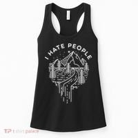 Words I Hate People Adventure Mountains Nature Women's Tank Top thumb 0