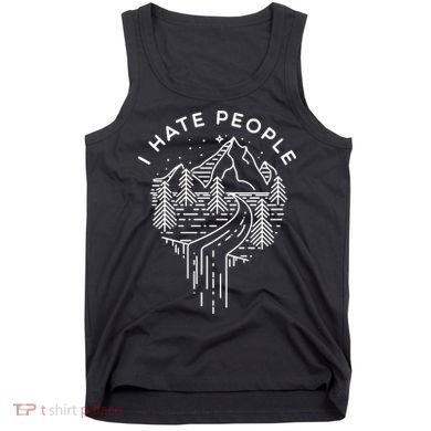 Words I Hate People Adventure Mountains Nature Tank Top
