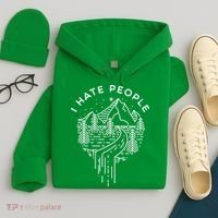 Words I Hate People Adventure Mountains Nature Hoodie thumb 4