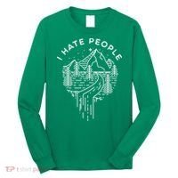 Words I Hate People Adventure Mountains Nature Long Sleeve Shirt thumb 0
