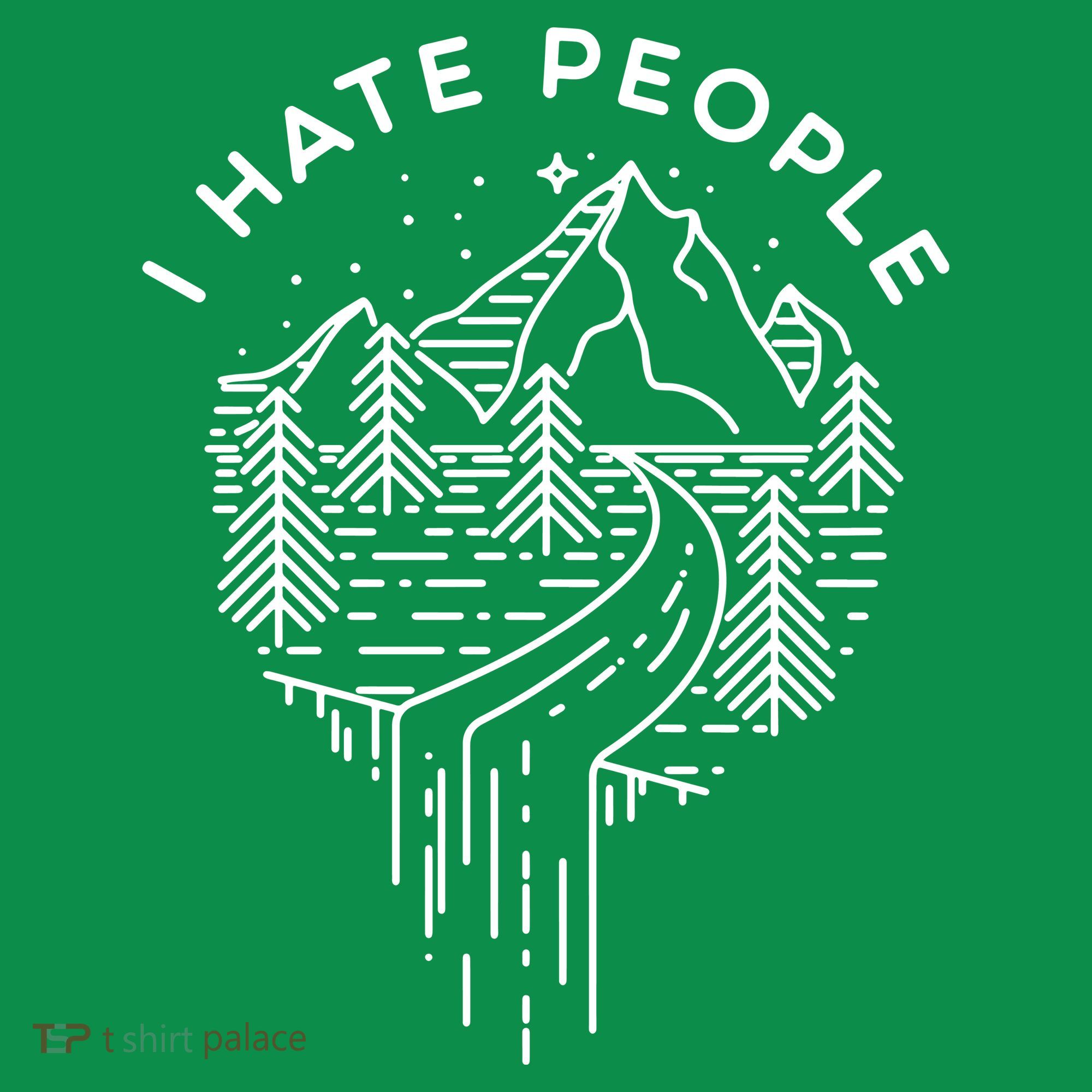 Words I Hate People Adventure Mountains Nature Sweatshirt