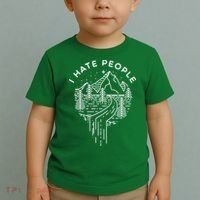 Words I Hate People Adventure Mountains Nature Toddler T-Shirt thumb 2