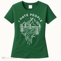 Words I Hate People Adventure Mountains Nature Women's T-Shirt thumb 0