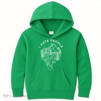 Words I Hate People Adventure Mountains Nature Kids Hoodie
