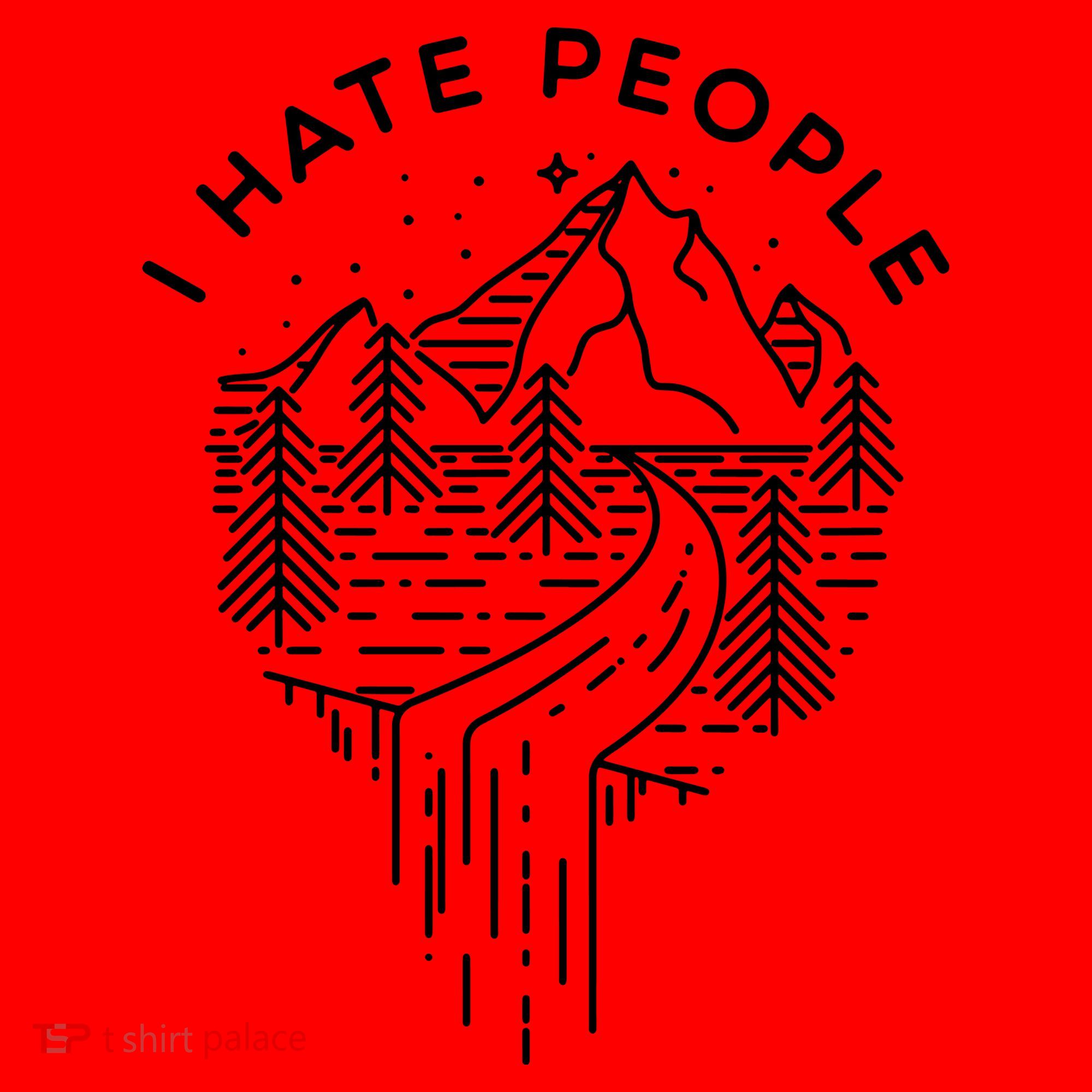 Words I Hate People Adventure Mountains Nature Santa Hat