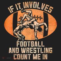 Wrestler If It Involves Football And Wrestling Count Me In Beanie thumb 2