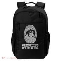 Wrestling It's In My Dna Fun For Wrestlers Grapplers Gift Backpack thumb 0