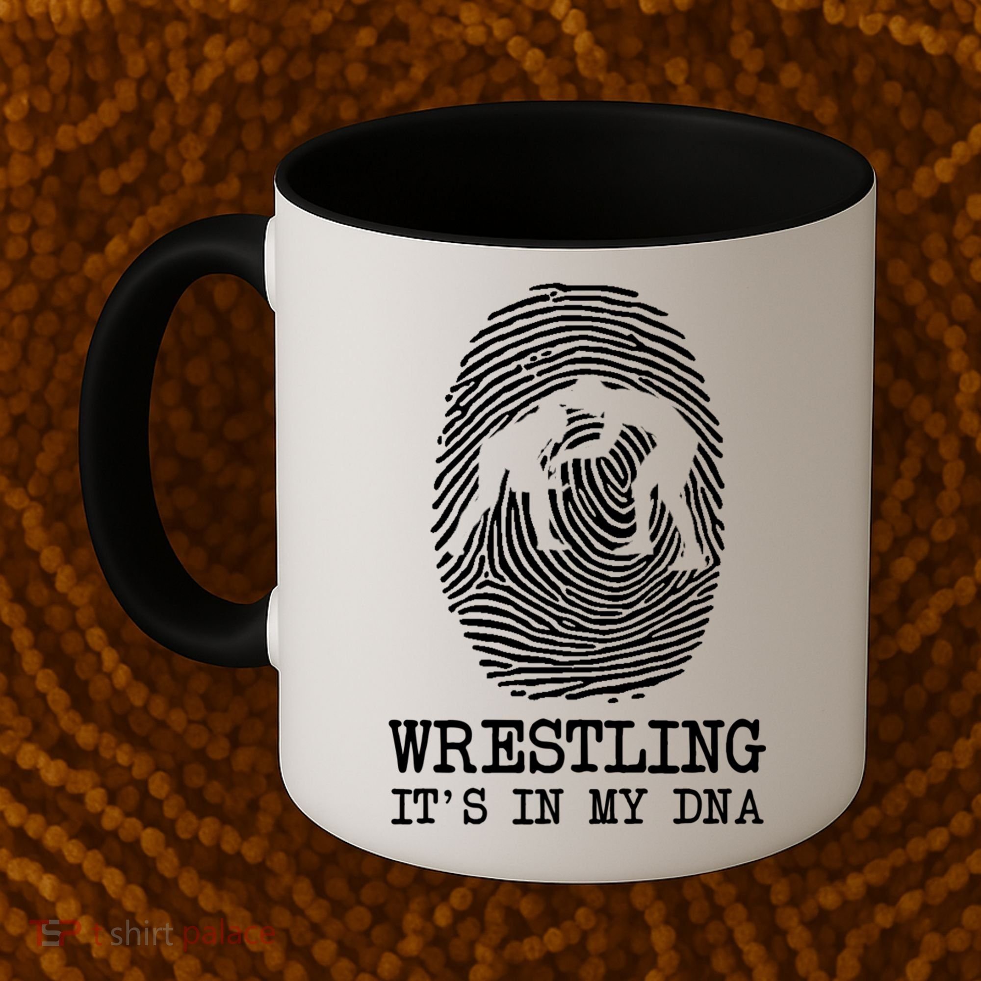Wrestling It's In My Dna Fun For Wrestlers Grapplers Gift Coffee Mug