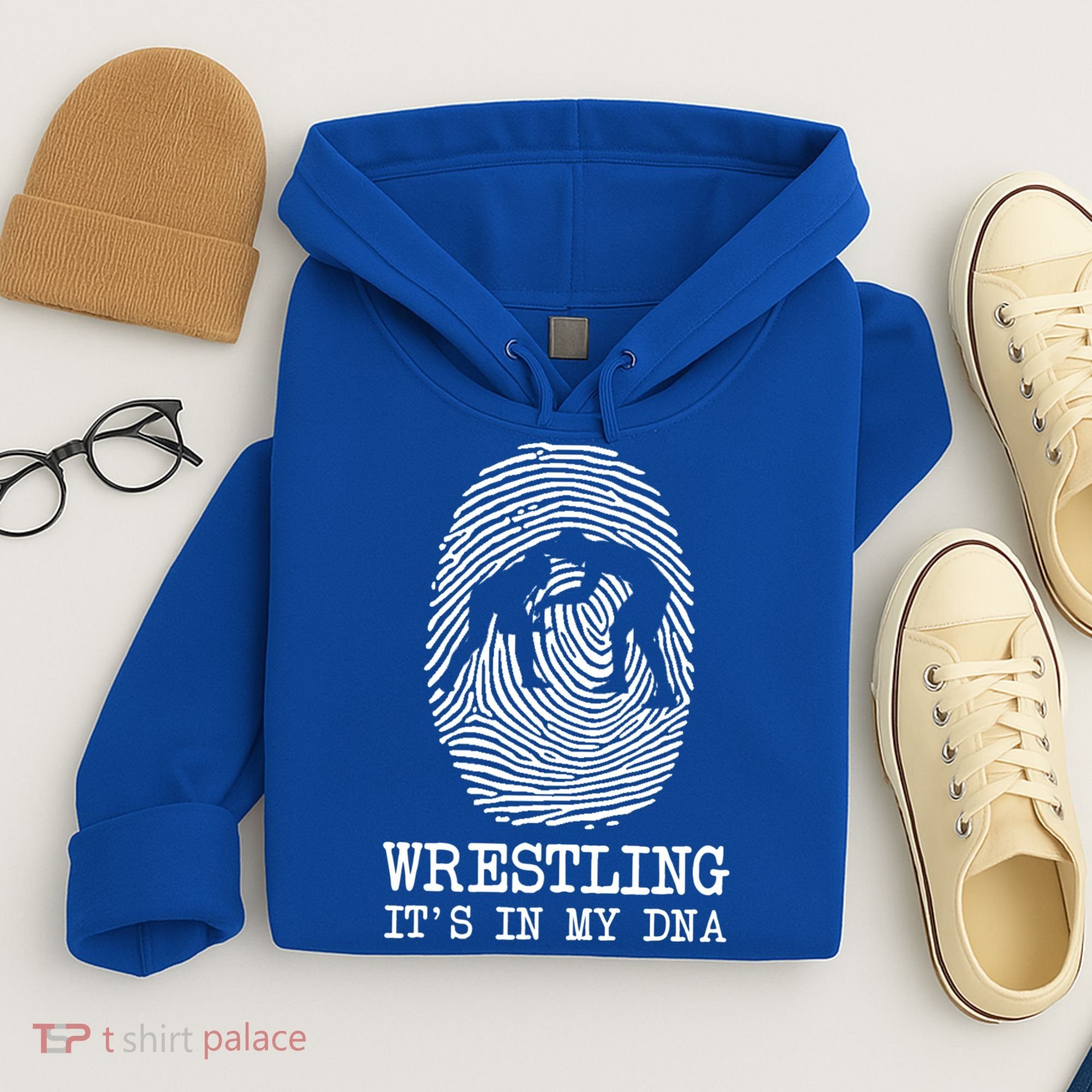 Wrestling It's In My Dna Fun For Wrestlers Grapplers Gift Hoodie
