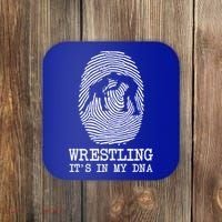 Wrestling It's In My Dna Fun For Wrestlers Grapplers Gift Coaster thumb 0