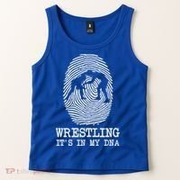 Wrestling It's In My Dna Fun For Wrestlers Grapplers Gift Tank Top thumb 2