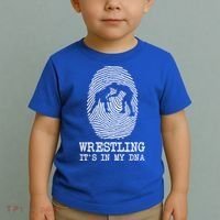 Wrestling It's In My Dna Fun For Wrestlers Grapplers Gift Toddler T-Shirt thumb 2