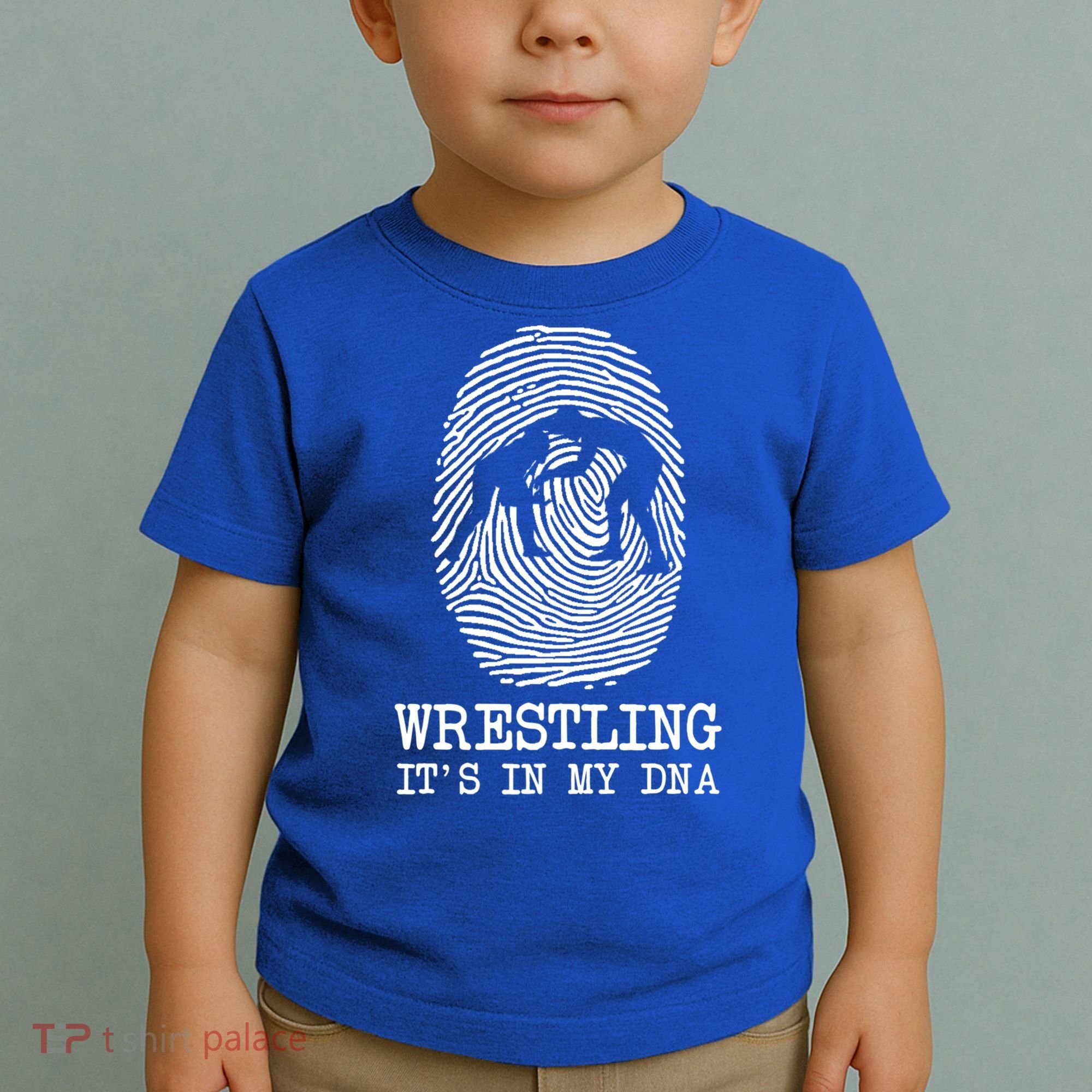 Wrestling It's In My Dna Fun For Wrestlers Grapplers Gift Toddler T-Shirt