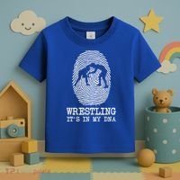 Wrestling It's In My Dna Fun For Wrestlers Grapplers Gift Toddler T-Shirt thumb 3