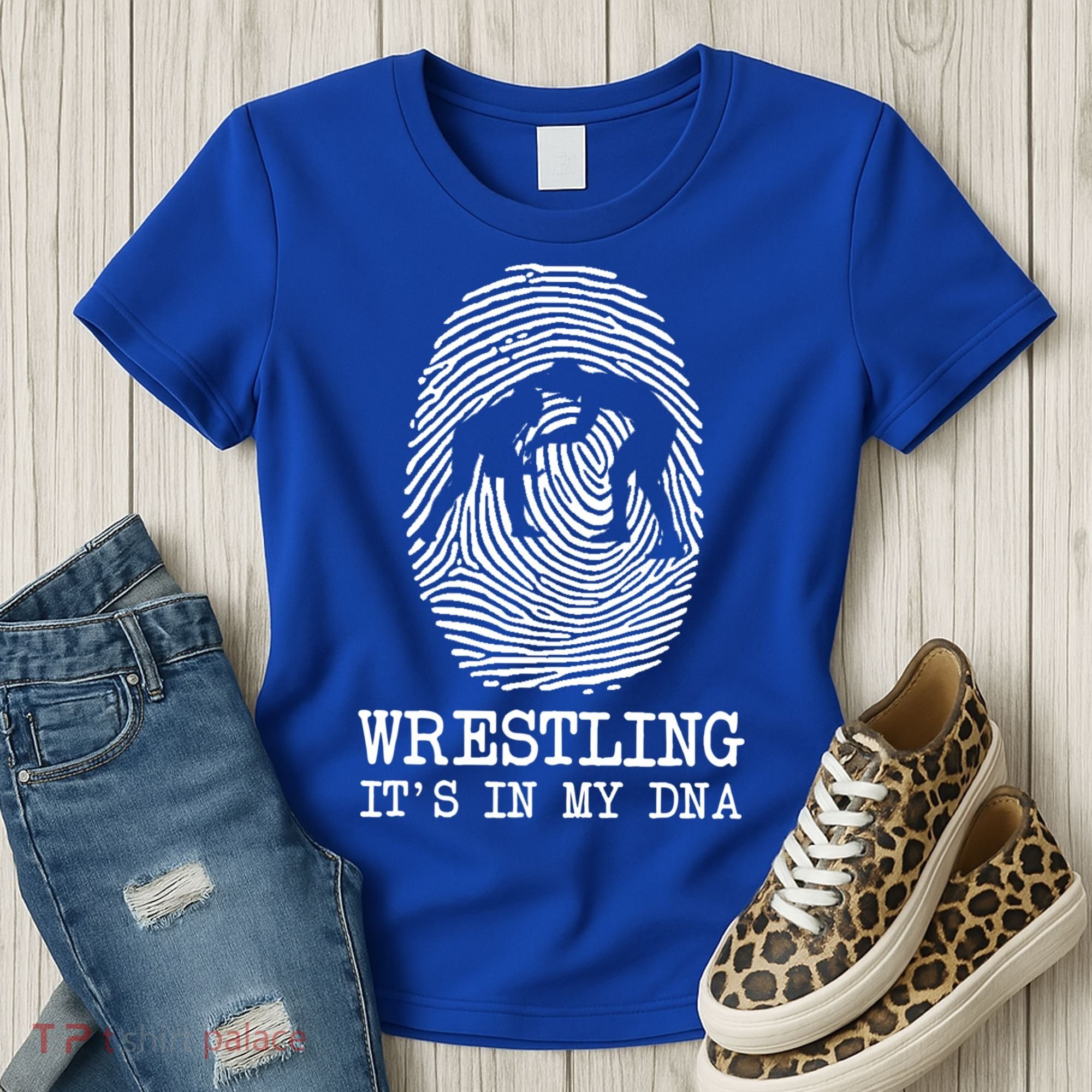 Wrestling It's In My Dna Fun For Wrestlers Grapplers Gift Women's T-Shirt