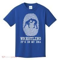 Wrestling It's In My Dna Fun For Wrestlers Grapplers Gift Kids T-Shirt thumb 0