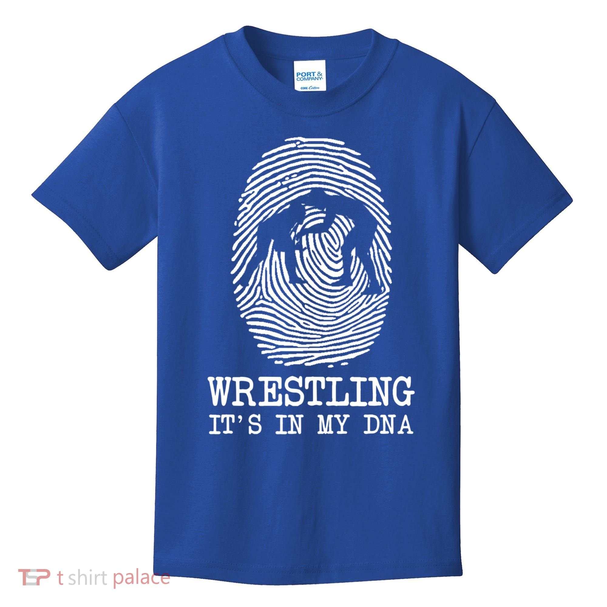 Wrestling It's In My Dna Fun For Wrestlers Grapplers Gift Kids T-Shirt