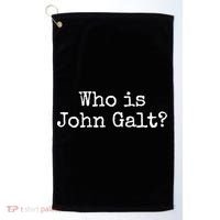 Who Is John Galt Golf Towel thumb 0