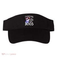 Women Im Just Here For The Boos Cute Halloween Ghost Wine Visor thumb 0