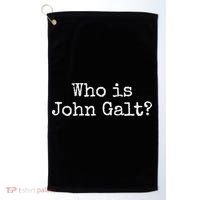 Who Is John Galt Golf Towel thumb 0