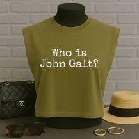 Who Is John Galt Garment-Dyed Women's Muscle Tee thumb 3