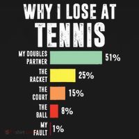 Why I Lose At Tennis Funny Tennis Player Mousepad thumb 1