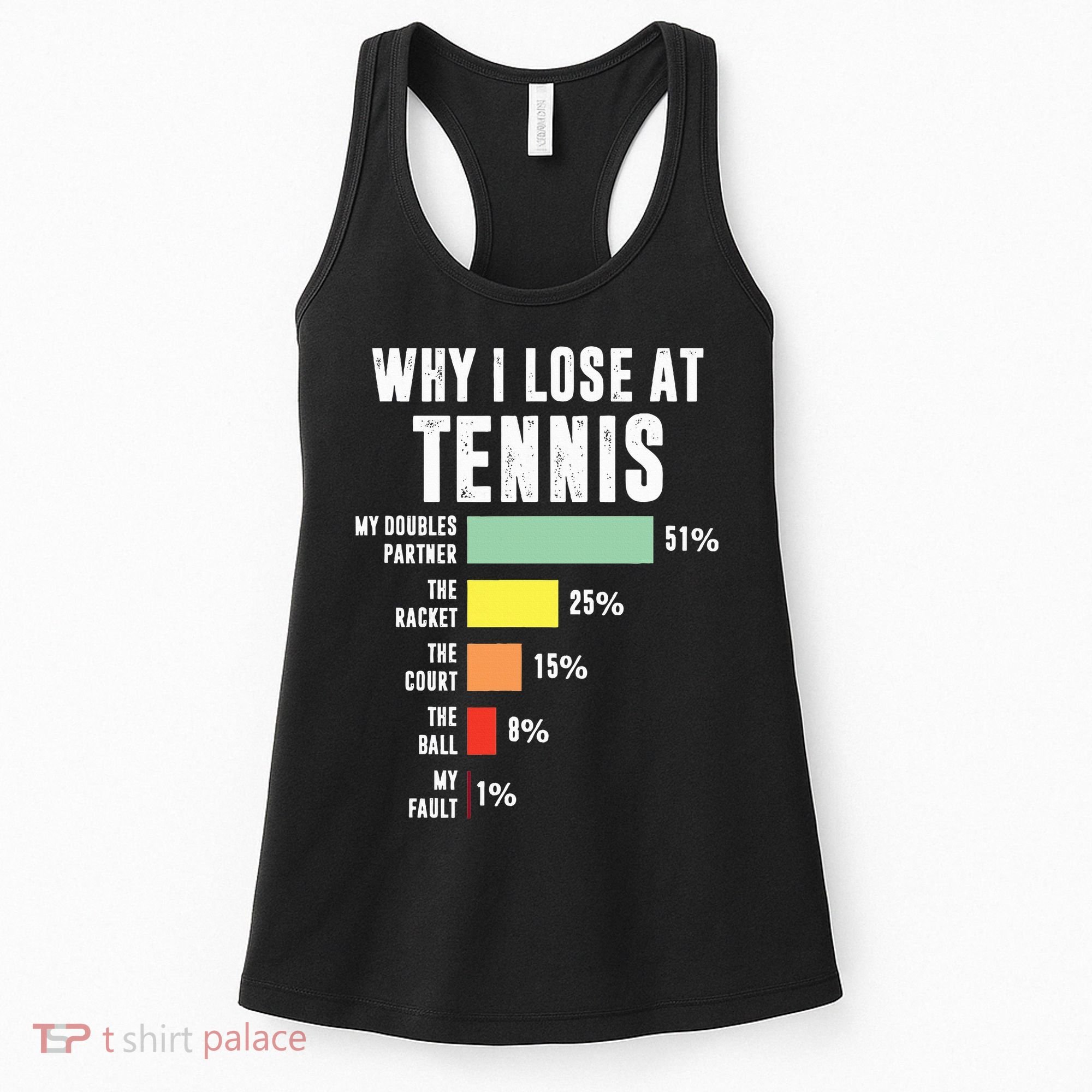 Why I Lose At Tennis Funny Tennis Player Women's Tank Top