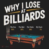 Why I Lose At Billiards Pool Player Billiard Snooker Beanie thumb 2