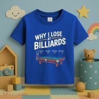 Why I Lose At Billiards Pool Player Billiard Snooker Toddler T-Shirt thumb 3